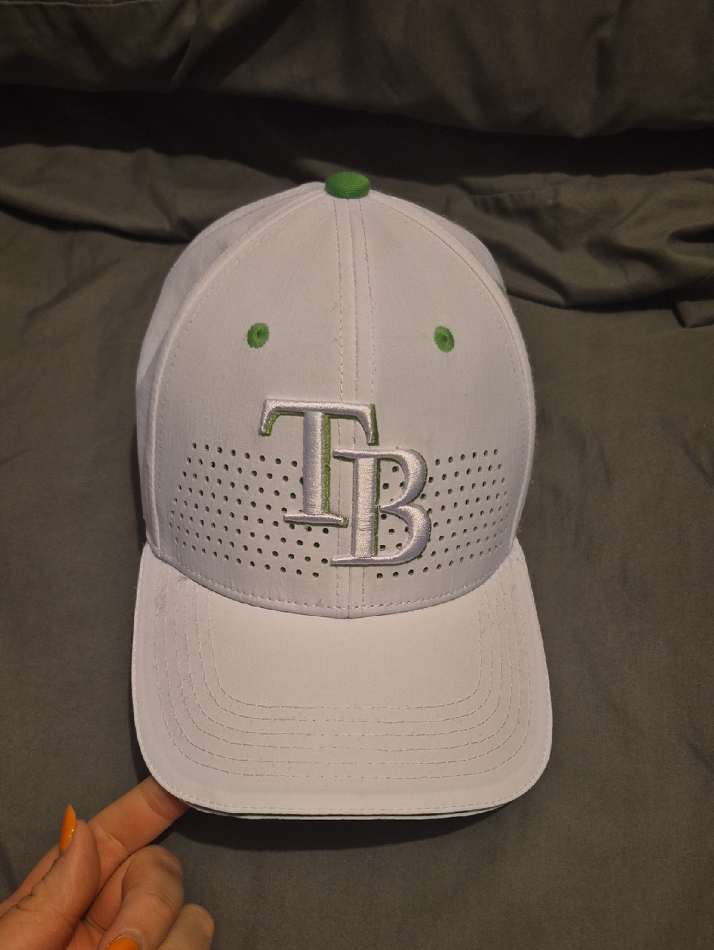 White & Green TB Logo Performance Baseball Cap- Publix Employee Night Exclusive
